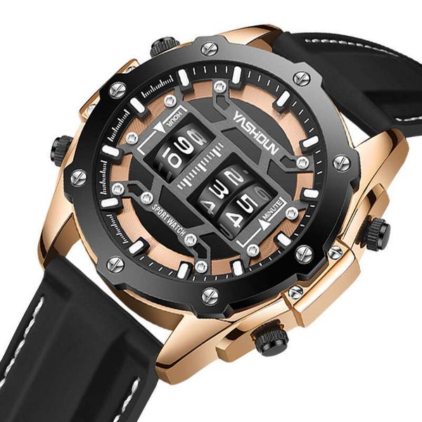 Trendy, personalized, multifunctional men's watch, sports silicone tape, waterproof calendar, electronic watch, Bronze
Trendy, personalized, multifunctional men's watch, sports silicone tape, waterproof calendar, electronic watch, Bronze