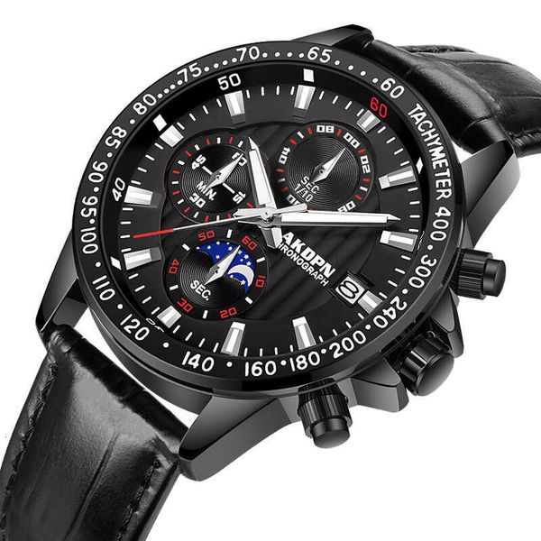AKDPN Fashion Personalized Multi functional Quartz Waterproof Sports Men's Watch, Silver shell with black surface and
AKDPN Fashion Personalized Multi functional Quartz Waterproof Sports Men's Watch, Silver shell with black surface and