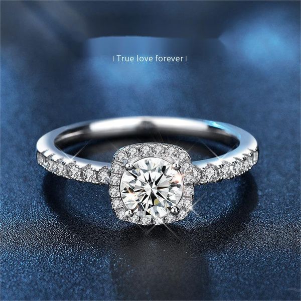 925 Sterling Silver Engagement Ring, Moissanite Gemstone, Elegant Design, High-Quality Luxury Jewelry
925 Sterling Silver Engagement Ring, Moissanite Gemstone, Elegant Design, High-Quality Luxury Jewelry