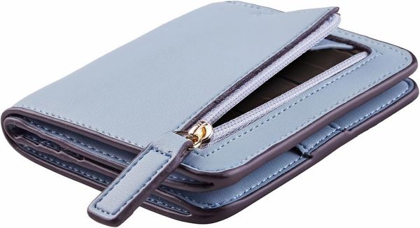 Toughergun Wallet Women Rfid Blocking Small Compact Bifold Luxury Leather Pocket Wallet Ladies Mini Purse with ID Window, Blue
Toughergun Wallet Women Rfid Blocking Small Compact Bifold Luxury Leather Pocket Wallet Ladies Mini Purse with ID Window, Blue