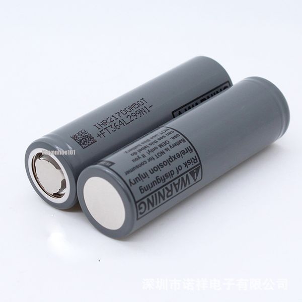 100% High Quality INR21700 M50 T M50T 5000mAh INR 21700 Battery 3.7V Grey Black Drain Rechargeable Lithium Batteries Cell For M50LT 50T