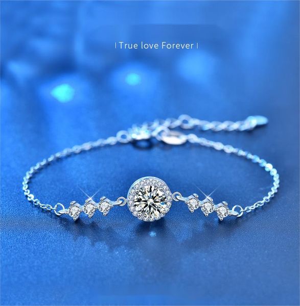 Moissanite Bracelet for Women 925 Sterling Silver Dainty Minimalist Round Cut Jewelry Gift for Girlfriend Birthday or Daily Wear
Moissanite Bracelet for Women 925 Sterling Silver Dainty Minimalist Round Cut Jewelry Gift for Girlfriend Birthday or Daily Wear