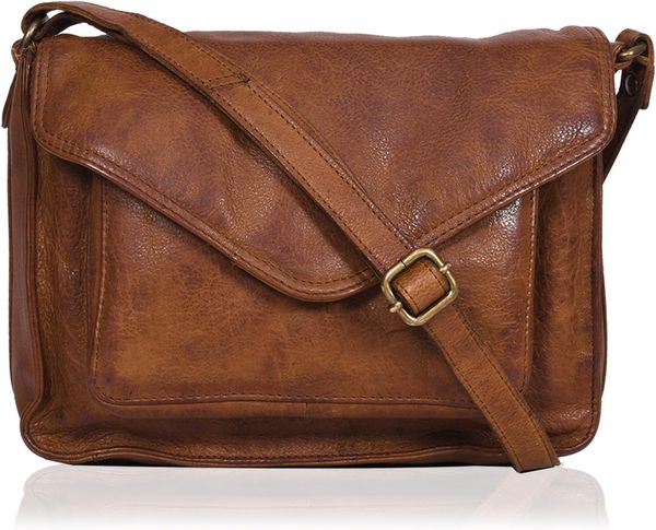 Leather Flapover Crossbody Handbag Purse for Women with Adjustable Strap Overflap Snap Closure Tote/Bag, Brown
Leather Flapover Crossbody Handbag Purse for Women with Adjustable Strap Overflap Snap Closure Tote/Bag, Brown