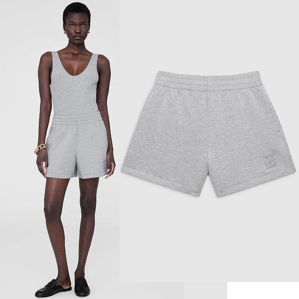 Women's Shorts bing 25ss New Niche Summer Designer Casual Sports Shorts aniness Mid Waist Classic Letter Print Cotton Pants Loose Versatile Pullover T-shirt Tops