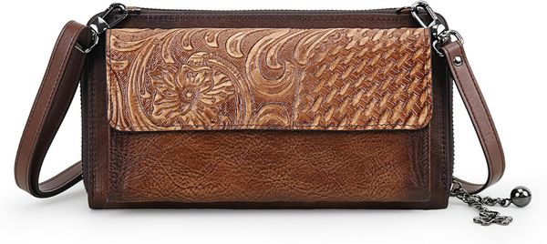 Crossbody Bags For Women, Wristlet Wallet Phone Purse Shoulder handbags Multi-Function Small Clutch Card Holder, Brown
Crossbody Bags For Women, Wristlet Wallet Phone Purse Shoulder handbags Multi-Function Small Clutch Card Holder, Brown