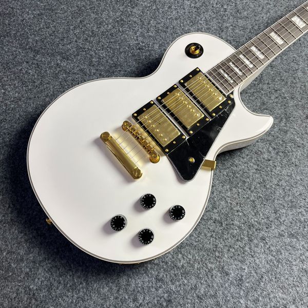China Custom LP-Style Guitar - Arctic White Body & AAA Rosewood Fingerboard | Pro Craftsmanship
China Custom LP-Style Guitar - Arctic White Body & AAA Rosewood Fingerboard | Pro Craftsmanship