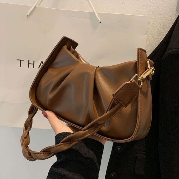 Women's crossbody new autumn and winter high-end feeling leather super soft ins versatile trendy armpit pleated bag, Black+fried dough twists hand strap
Women's crossbody new autumn and winter high-end feeling leather super soft ins versatile trendy armpit pleated bag, Black+fried dough twists hand strap