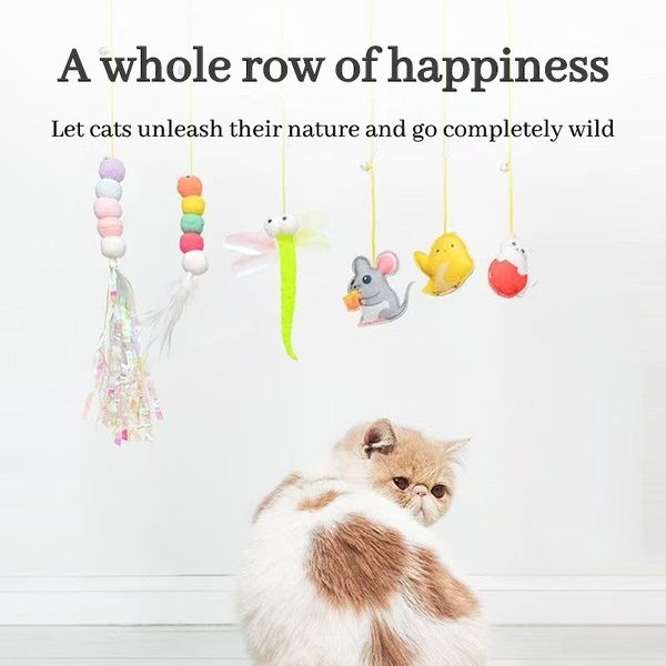 Elastic Swinging Pet Toy for Cats Easy-to-Hang Interactive Playtime Accessory, Random
Elastic Swinging Pet Toy for Cats Easy-to-Hang Interactive Playtime Accessory, Random
