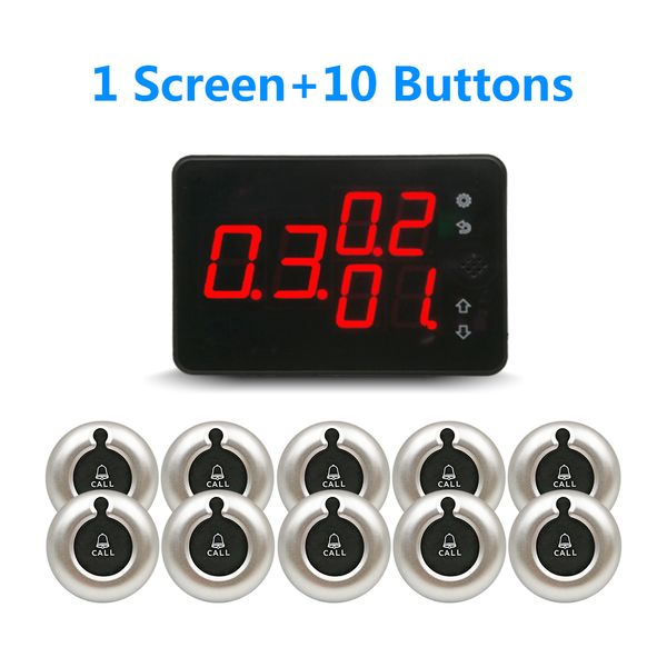 Wireless Calling System Table Buzzer Waiter Service Calling Pager Beeper Number Pagers for Restaurant Fast Food Cafe Hotel Bar Clinic Coffee Shop