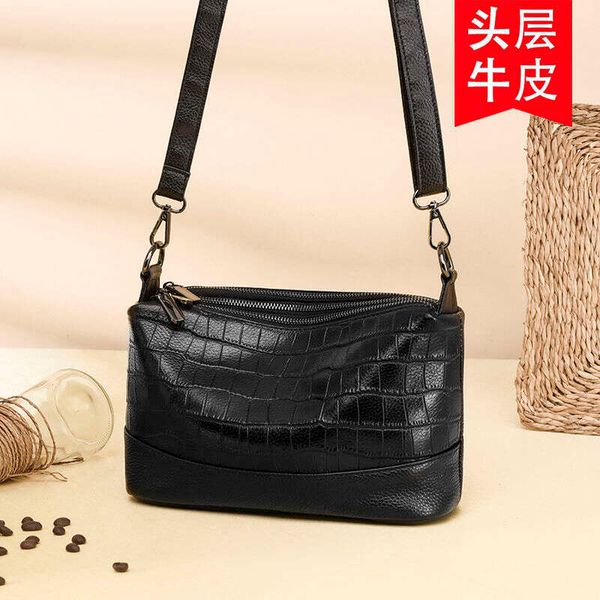 Leather multi-layer crossbody women 2025 new fashionable crocodile pattern large capacity soft leather shoulder bag for women, White genuine leather cowhide
Leather multi-layer crossbody women 2025 new fashionable crocodile pattern large capacity soft leather shoulder bag for women, White genuine leather cowhide
