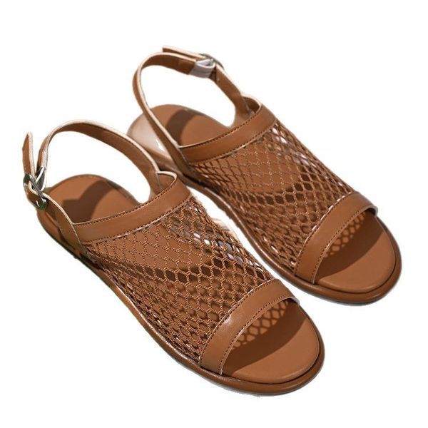 summer casual fashion ladies wideband breathing mesh flip flops, Brown
summer casual fashion ladies wideband breathing mesh flip flops, Brown