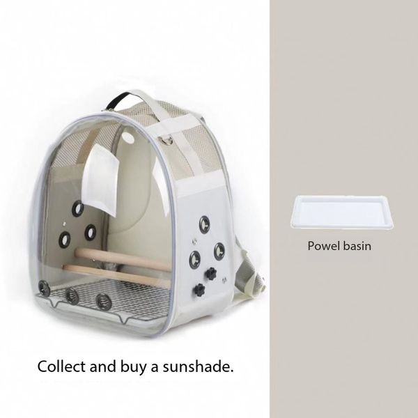 Parrot bag transparent portable large Xuan Feng Jin Tai Hedgehog Tiger Skin two bird outdoor backpack, Brown
Parrot bag transparent portable large Xuan Feng Jin Tai Hedgehog Tiger Skin two bird outdoor backpack, Brown