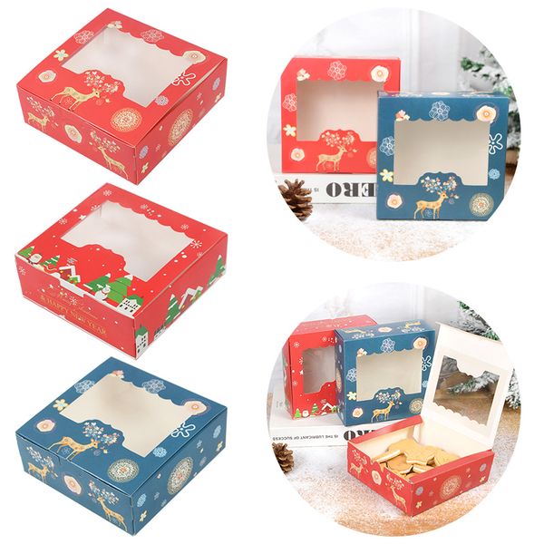 Christmas Cookie Box with Window Candy Chocolate Biscuit Packaging Boxes Gift Wrapping New Year Party Treat Box
Christmas Cookie Box with Window Candy Chocolate Biscuit Packaging Boxes Gift Wrapping New Year Party Treat Box