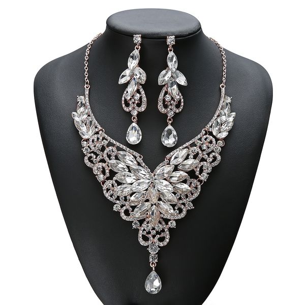 Trendy Red Crystal Jewelry Set Necklace Earrings Ins Style Fashion Statement Rhinestone Accessories for Women, Silver
Trendy Red Crystal Jewelry Set Necklace Earrings Ins Style Fashion Statement Rhinestone Accessories for Women, Silver