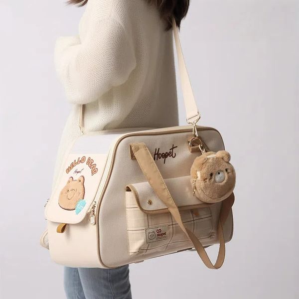 Portable Pet Carrier Bag for Cats & Small Dogs - Stress-Free Crossbody Shoulder Bag, Beige
Portable Pet Carrier Bag for Cats & Small Dogs - Stress-Free Crossbody Shoulder Bag, Beige