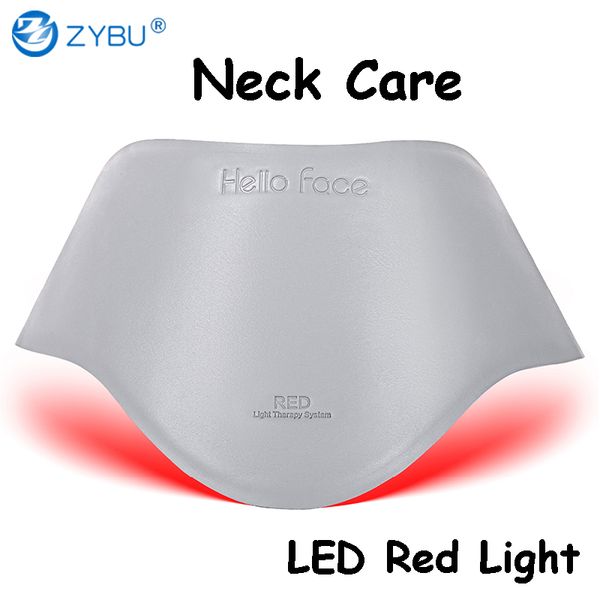 Neck LED Photon Therapy Anti-Wrinkle Skin Brightening Neck Beauty Care Device Skin Tightening Neck Wrinkle Remover Red Light Infrared Heating 660nm 850nm