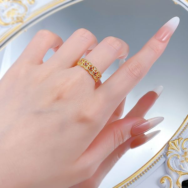 New Vintage Chinese Coin Design Gold-Plated S925 Sterling Silver Ring with Floral Detailing
New Vintage Chinese Coin Design Gold-Plated S925 Sterling Silver Ring with Floral Detailing
