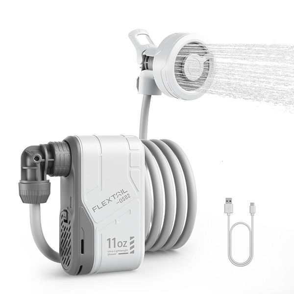 FLEXTAIL MAX SHOWER - Portable Electric Shower Pump IPX7 Waterproof for Outdoor Shower, Car Washing, Dishwashing, Pet Cleaning