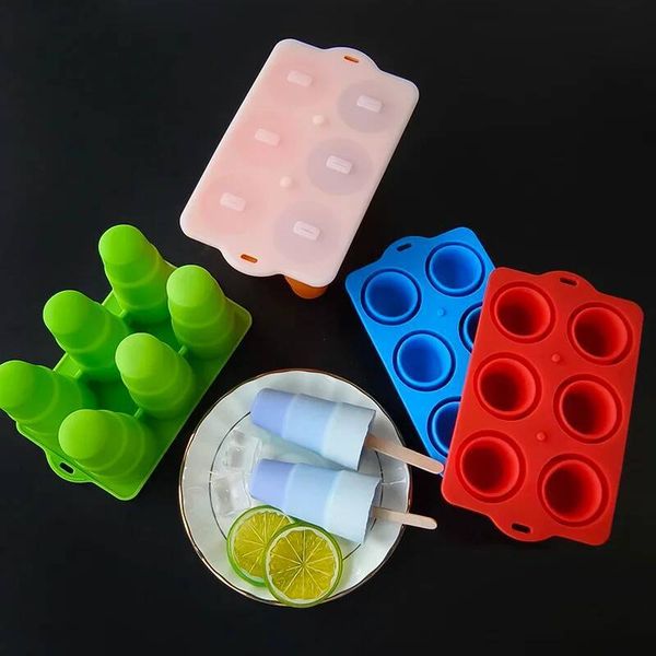 DHgate 6in1 Creative Folding Mold Food Grade Silicone 6-cavity Cream Popsicle Ice Lattice Molds sold by DHgate