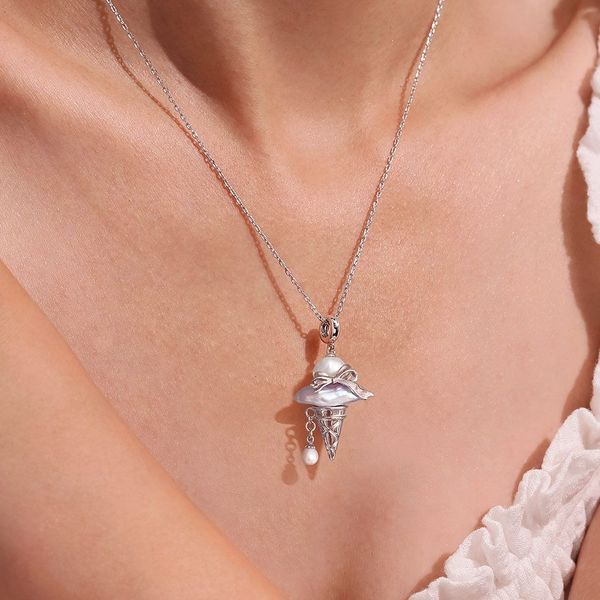 Chic Women's Pearls & Ice-Cream Cone Charm Pendant Necklaces for Everyday Wear
Chic Women's Pearls & Ice-Cream Cone Charm Pendant Necklaces for Everyday Wear