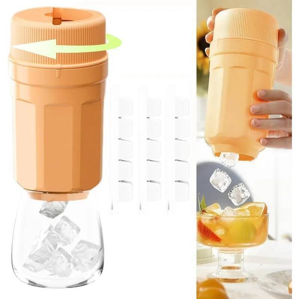 1PCS Freezing Cube Rotating Release Cup 2 in 1 Tray with Lid Ice Cubes Molds for Whiskey Cool Home Bar Use