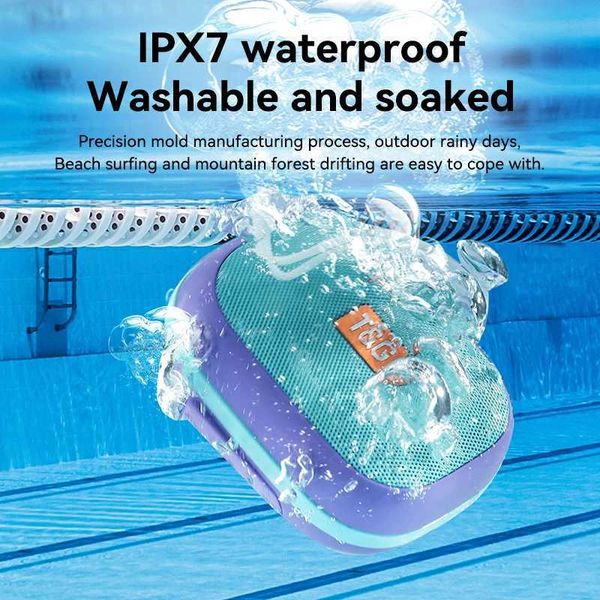 New Arrival Wireless BT Speaker Outdoor Portable IPX7 Waterproof TWS Interconnection Speakers 360 Surround HiFi Sound Quality TG394 T250522