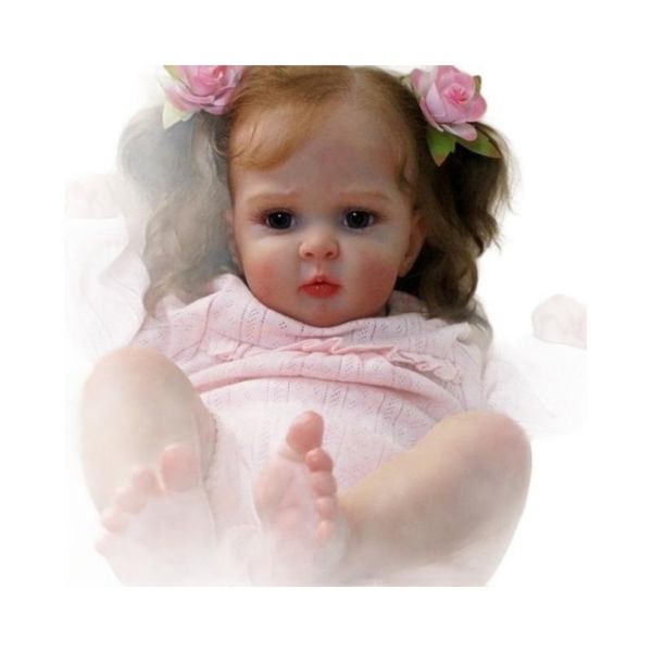 20 inch 3dpaint with visible veins soft silicone reborn baby doll toy like real baby