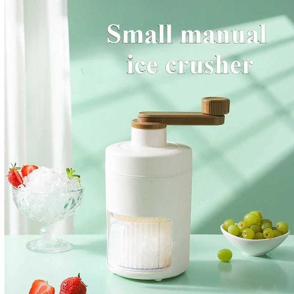Mini Easy Ice Shaver Creative Shredding Shaved Crushing Machine Household Hand-Cranking Practical Portable Ice Cream ToolsXJ250522