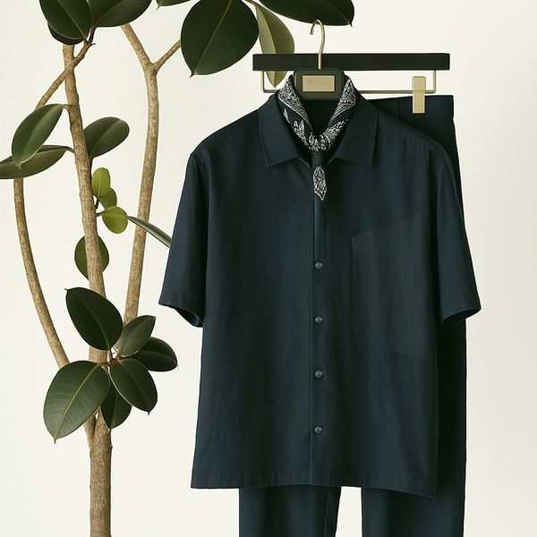 BXS/Men's Casual Short-Sleeve and Long-Pants Leisure Suit/Smart Short-Sleeve & Long - Pants Set/Business-to-Leisure Lyocell Trousers Suit/Luxury designer, Darkgreen
BXS/Men's Casual Short-Sleeve and Long-Pants Leisure Suit/Smart Short-Sleeve & Long - Pants Set/Business-to-Leisure Lyocell Trousers Suit/Luxury designer, Darkgreen