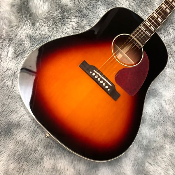 41" Sunburst Folk Guitar - Full-Size Body, Red Guard & Warm Resonance
41" Sunburst Folk Guitar - Full-Size Body, Red Guard & Warm Resonance