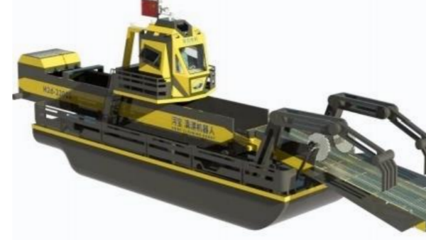 Electronic robots are equipped with advanced navigation systems, industrial river and lake decontamination robots