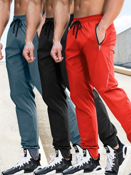 Men's lightweight casual sport pants with zip pockets. A set of 3 quick-drying ankle-length sport trousers., Black + olive green + navy blue
Men's lightweight casual sport pants with zip pockets. A set of 3 quick-drying ankle-length sport trousers., Black + olive green + navy blue