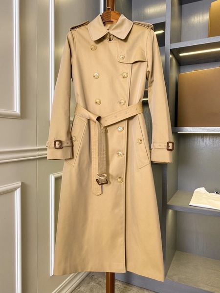 Women's Trench B Coats Designer Classic British style casual and comfortable, Khaki
Women's Trench B Coats Designer Classic British style casual and comfortable, Khaki