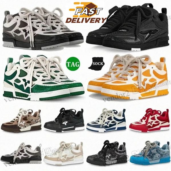 Designer Mesh Platform Lace-Up Sneakers