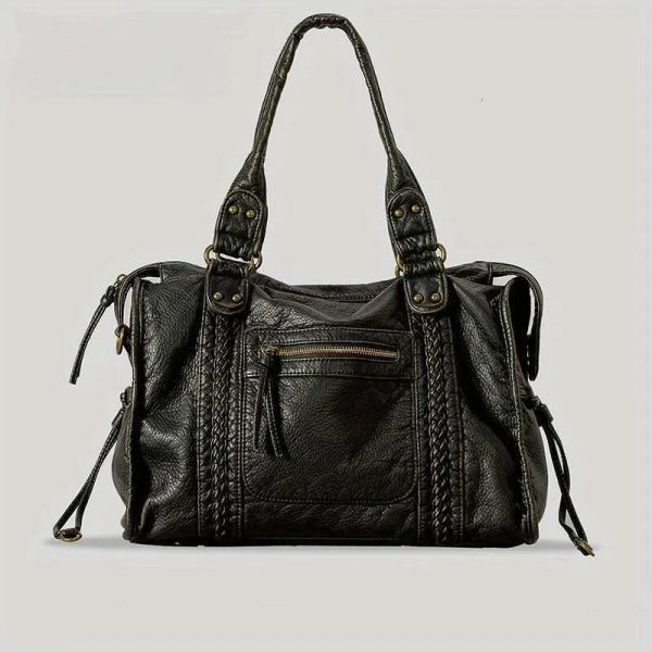 Designer Bags 2025 Women's Fashion Vintage Washed Soft Leather Tote Large Capacity Commuter Multi-Pocket Shoulder Messenger Bag Luxury Bag, Style 2
Designer Bags 2025 Women's Fashion Vintage Washed Soft Leather Tote Large Capacity Commuter Multi-Pocket Shoulder Messenger Bag Luxury Bag, Style 2
