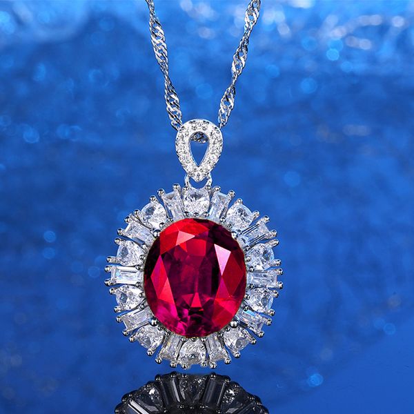 925 Sterling Silver Multi-Color Nano Gemstone Pendant Necklace, Featuring Green, Red, Yellow, and Blue Sapphires, High-End Luxury Silver Jewelry for Women
925 Sterling Silver Multi-Color Nano Gemstone Pendant Necklace, Featuring Green, Red, Yellow, and Blue Sapphires, High-End Luxury Silver Jewelry for Women