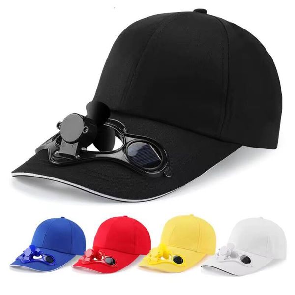 Summer Panel Powered Cooling Baseball Cap Outdoor Peaked Sun Visor Solar Fan Hat
