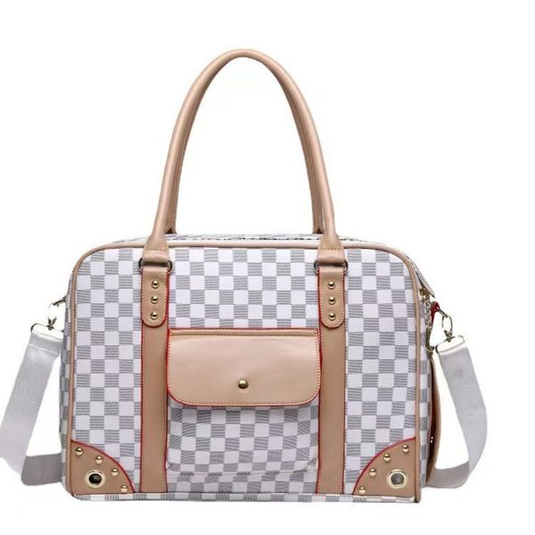 Luxury Pet Carrier Bag for Dogs & Cats - Portable Travel Tote with Breathable Mesh (White & Coffee, S/L Sizes, Brown
Luxury Pet Carrier Bag for Dogs & Cats - Portable Travel Tote with Breathable Mesh (White & Coffee, S/L Sizes, Brown