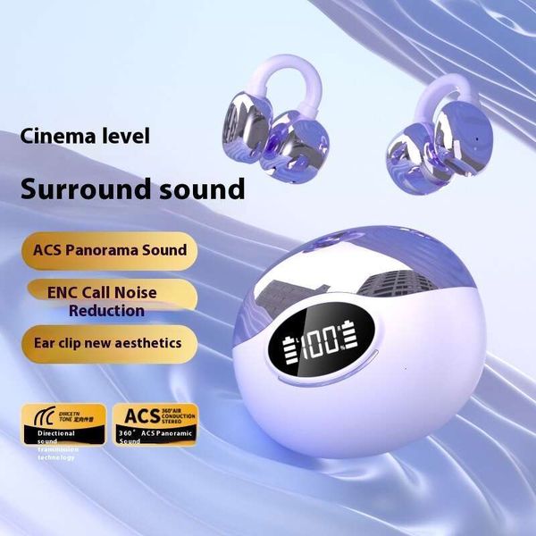 Ear Clip Sports Running 2025 New Bluetooth Earphones Long Battery Life AI Smart Translation, Yyk-q86 electroplated gold
Ear Clip Sports Running 2025 New Bluetooth Earphones Long Battery Life AI Smart Translation, Yyk-q86 electroplated gold