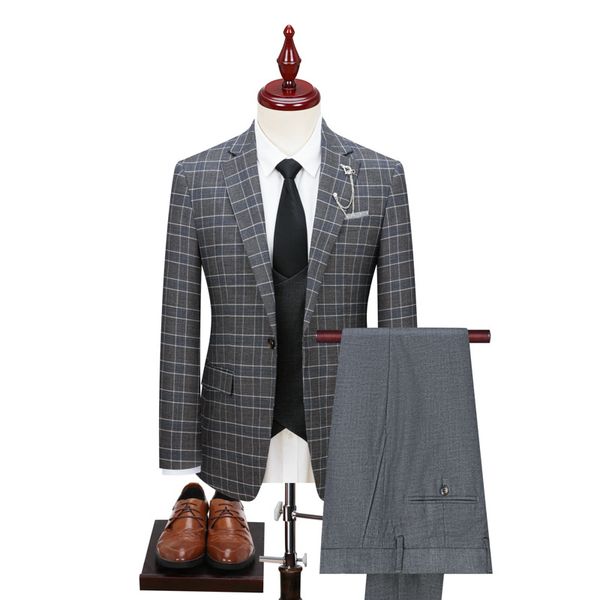 H711 Men's business suit Korean style slim fit formal suit best man groom wedding