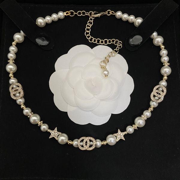 Designer Letter Pendants Pearl Necklaces Choker Womens Wedding Gift Gold Necklace Chains Jewelry
Designer Letter Pendants Pearl Necklaces Choker Womens Wedding Gift Gold Necklace Chains Jewelry