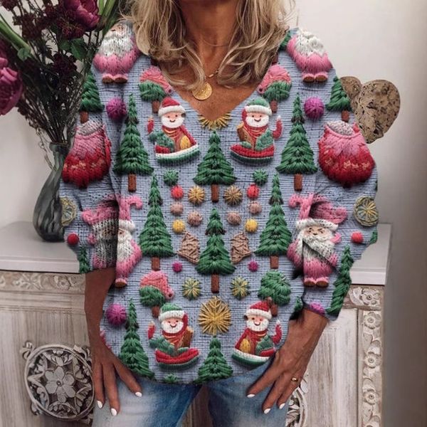 women's wear New Thick Knit 3D Digital Print — compare prices at CompareOffers