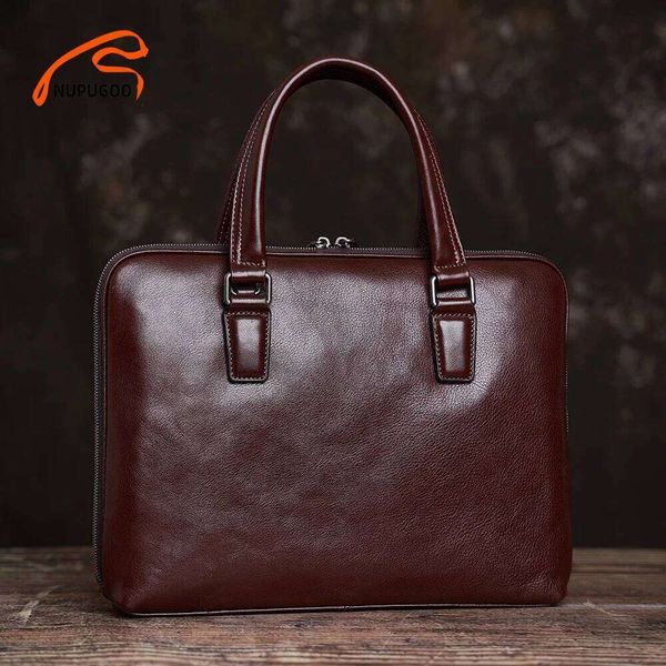 Designer Bag Vintage Men S Briefcase Genuine Leather Original Casual Handbag Ma…