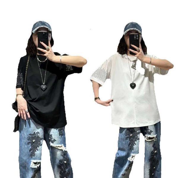 150kg Plus Size Women's Fashion European Style T-Shirt with Shiny Rhinestone Cuff Design, Slim Fit Short Sleeve Top, Black
150kg Plus Size Women's Fashion European Style T-Shirt with Shiny Rhinestone Cuff Design, Slim Fit Short Sleeve Top, Black