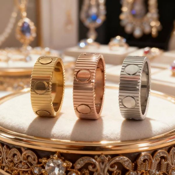 Luxury Designer Ring Women Gold Plated Love Ring Fashion Couple Ring Wedding Jewelry Gift Accessories
Luxury Designer Ring Women Gold Plated Love Ring Fashion Couple Ring Wedding Jewelry Gift Accessories