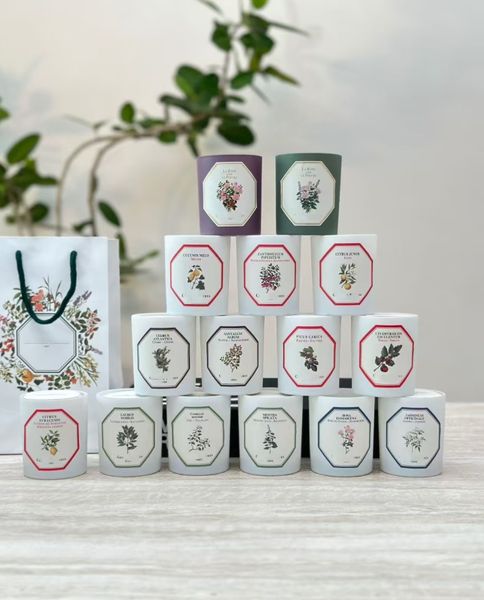 TOMATO Scented Candle ORANGE CITRUS BLOSSOM JUNOS 185g Christmas Limited Edition LILY OF THE VALLEY SICHUAN PEPPER Scented Candle Long-lasting scent Y260608+1