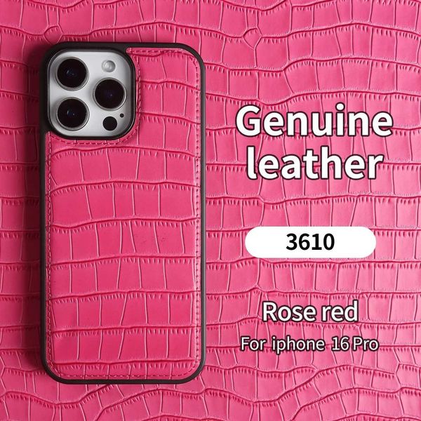 Premium Crocodile Pattern Genuine Leather Case For iPhone — compare prices at CompareOffers