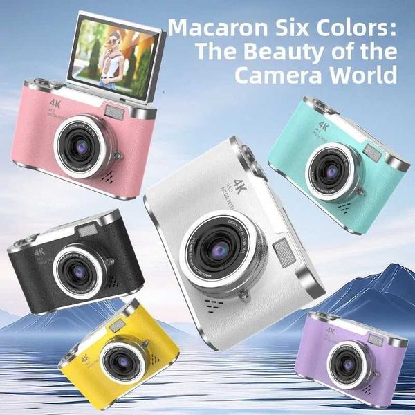4K CCD Digital Camera For Student 48MP Compact Digital Photography Camera 180Flip Sn Camera For Kid Adult Beginners CameraXJ251203