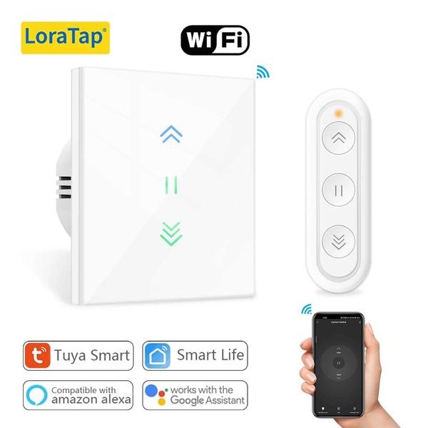 LoraTap Curtain Roller Shutter WiFi Blinds Switch Backlight Tubular Motor Tuya Smart Life App Google Home Alexa Echo X251203