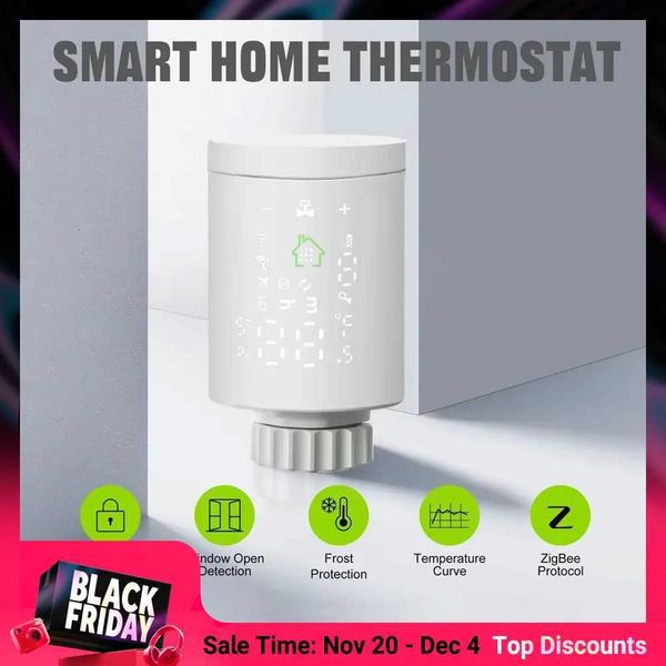 Intelligent Thermostat Radiator Tuya Zigbee Wifi APP Connect Thermostat Valve Controller Support Alexa Google for Home Assistant X251203